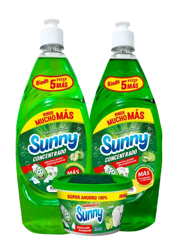 Lava vajilla líquida y sólida